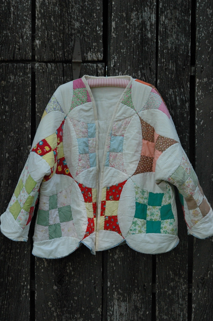 Vintage Glorified Nine Patch Quilted Jacket
