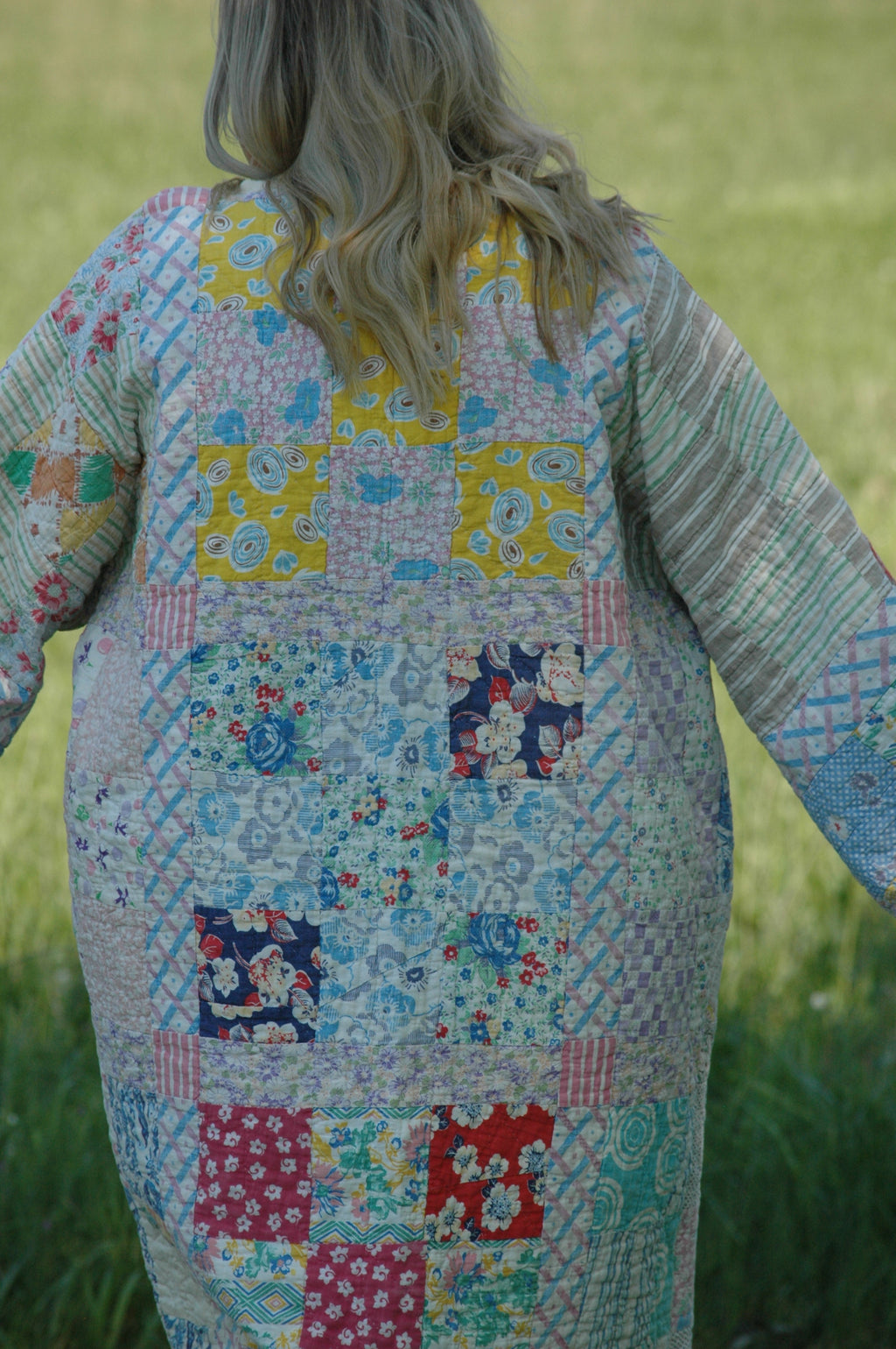 Vintage Nine Patch Quilted Jacket