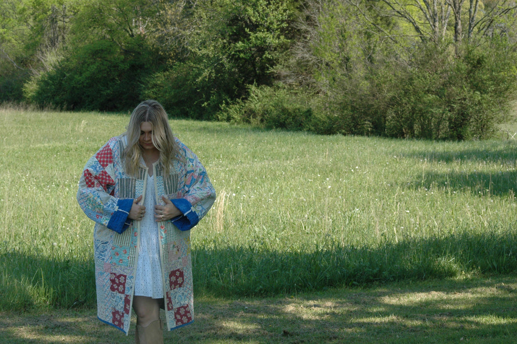 Vintage Nine Patch Quilted Jacket