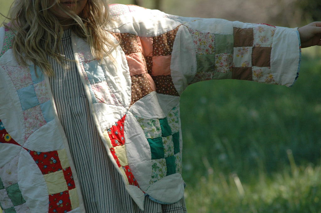 Vintage Glorified Nine Patch Quilted Jacket