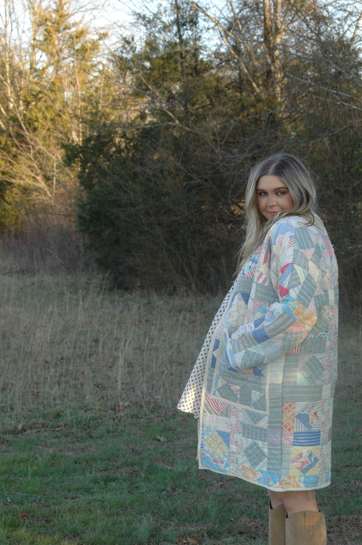 Vintage Patchwork Quilt Jacket