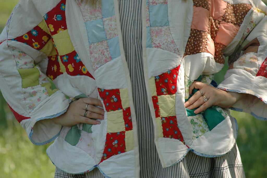 Vintage Glorified Nine Patch Quilted Jacket