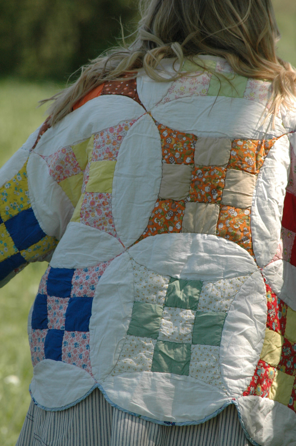 Vintage Glorified Nine Patch Quilted Jacket