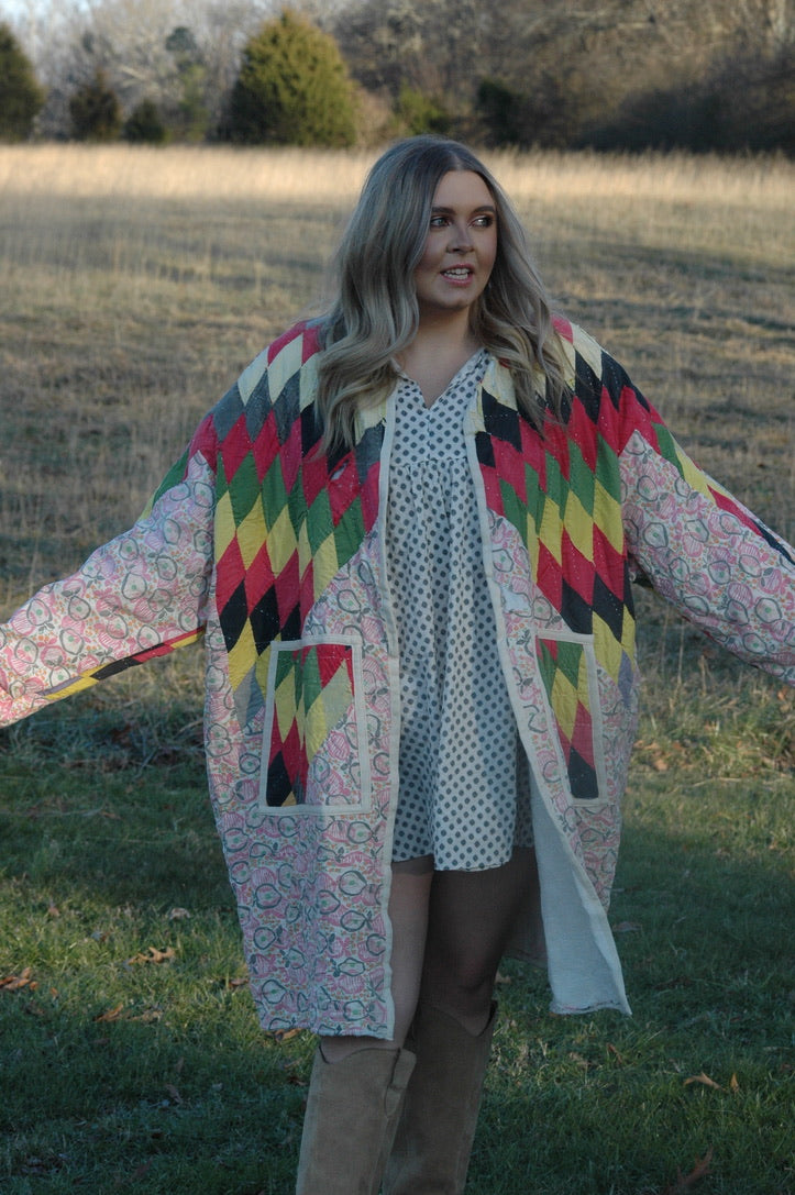 Vintage Lone Star Quilt Jacket