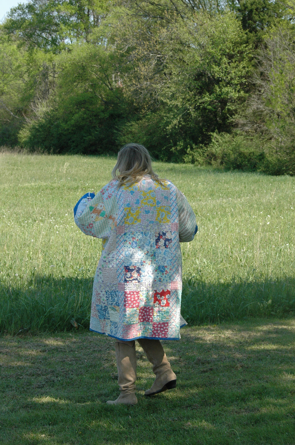 Vintage Nine Patch Quilted Jacket