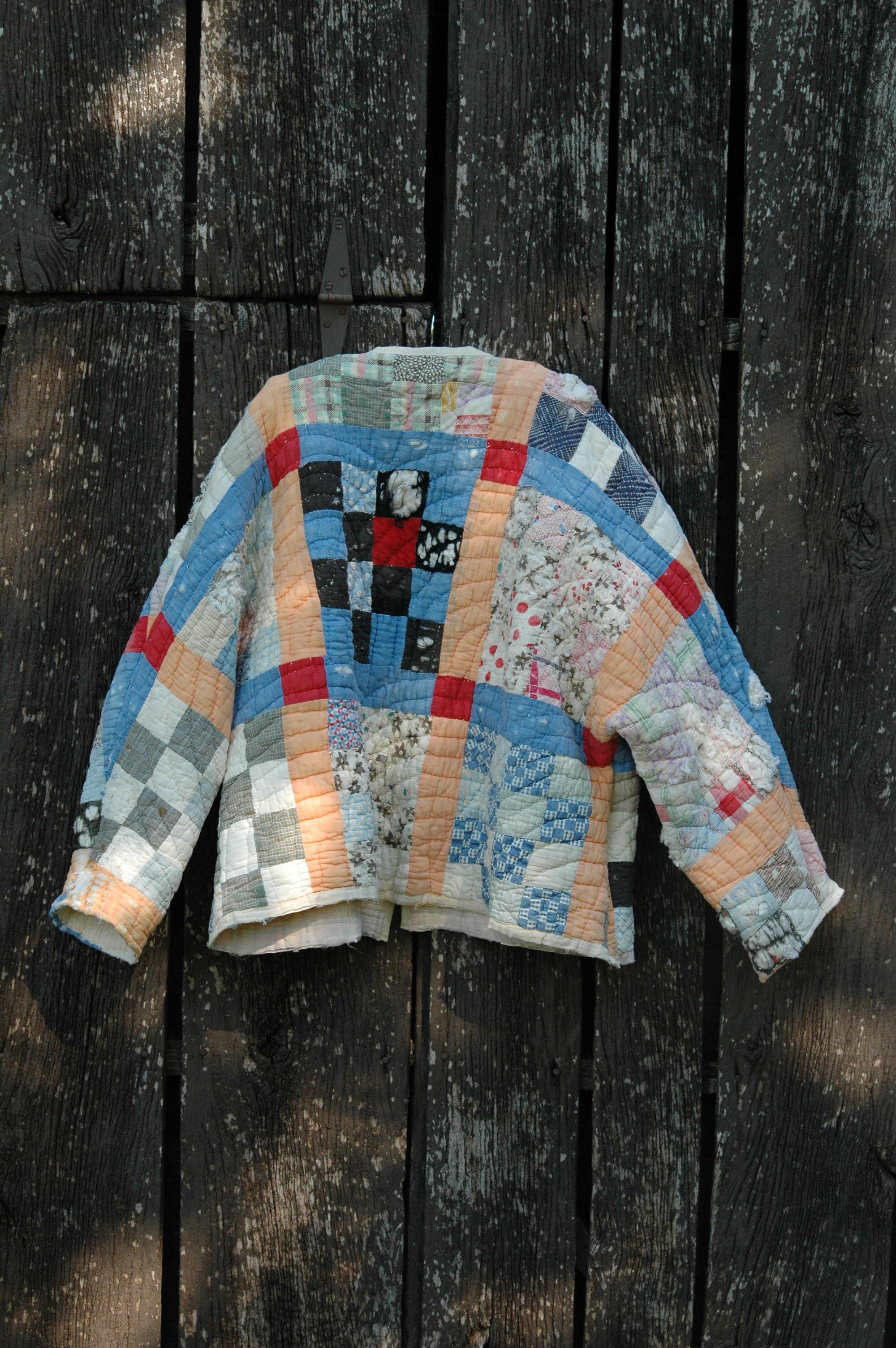 Vintage Block Patchwork Quilted Jacket