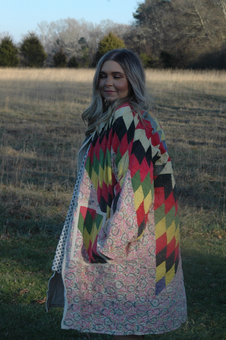 Vintage Lone Star Quilt Jacket