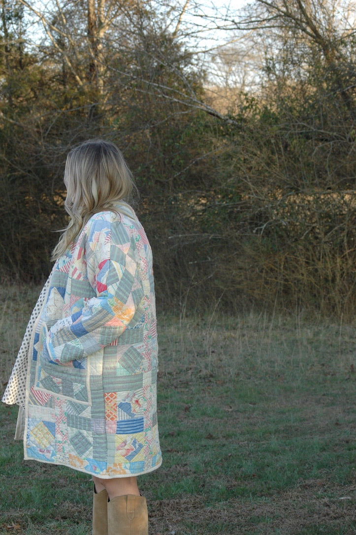 Vintage Patchwork Quilt Jacket