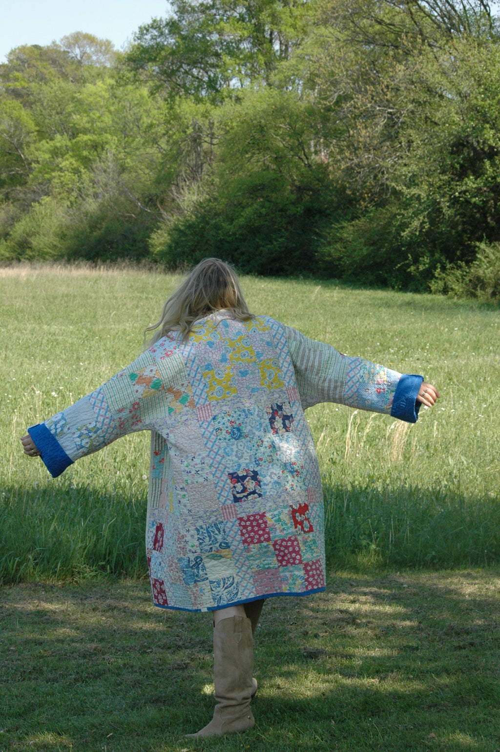 Vintage Nine Patch Quilted Jacket