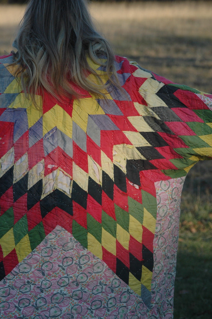 Vintage Lone Star Quilt Jacket