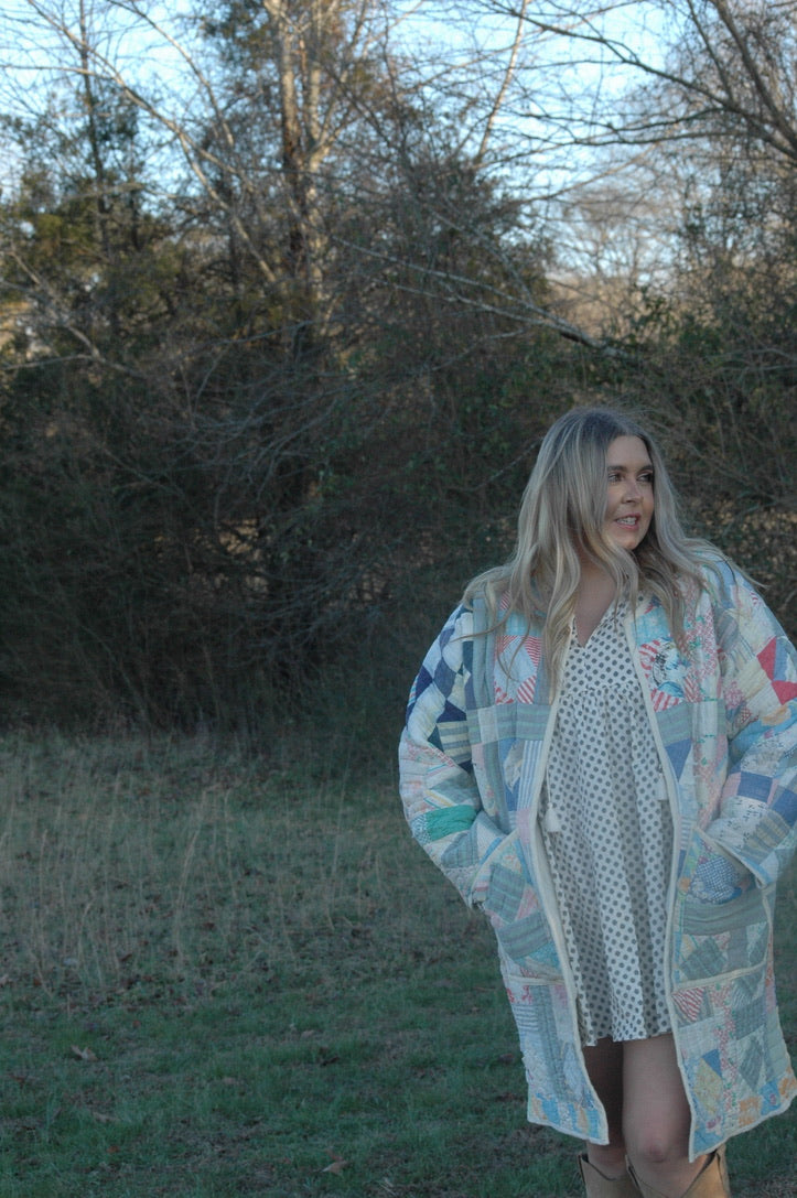 Vintage Patchwork Quilt Jacket