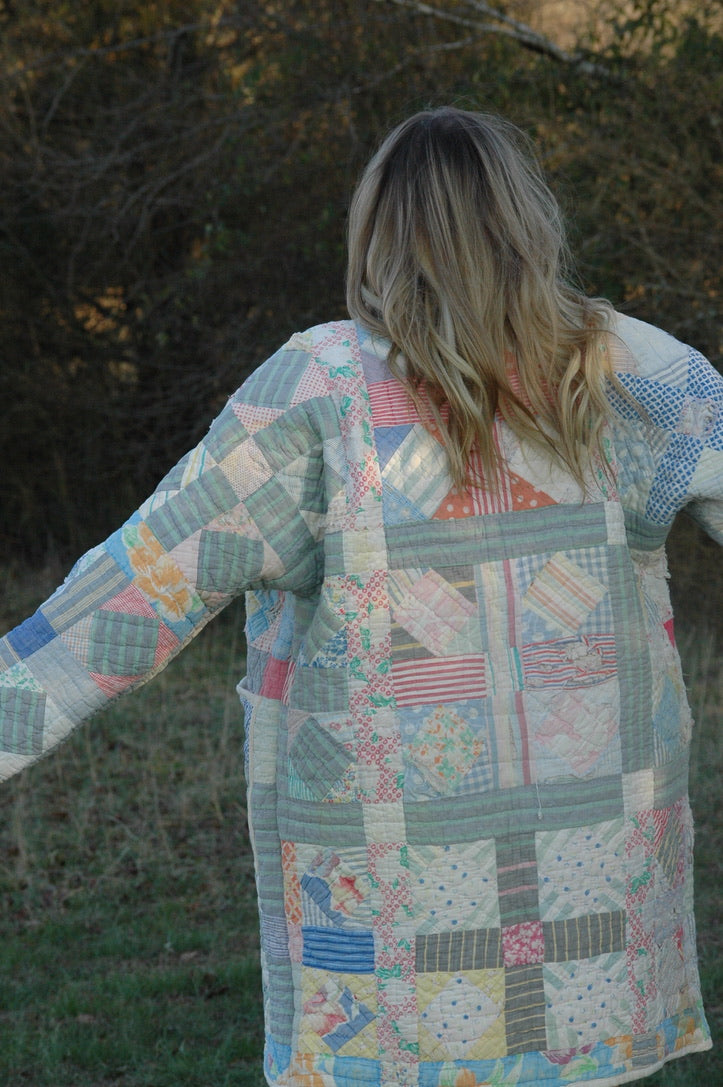 Vintage Patchwork Quilt Jacket