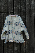 Vintage Cream Wedding Ring Quilted Jacket