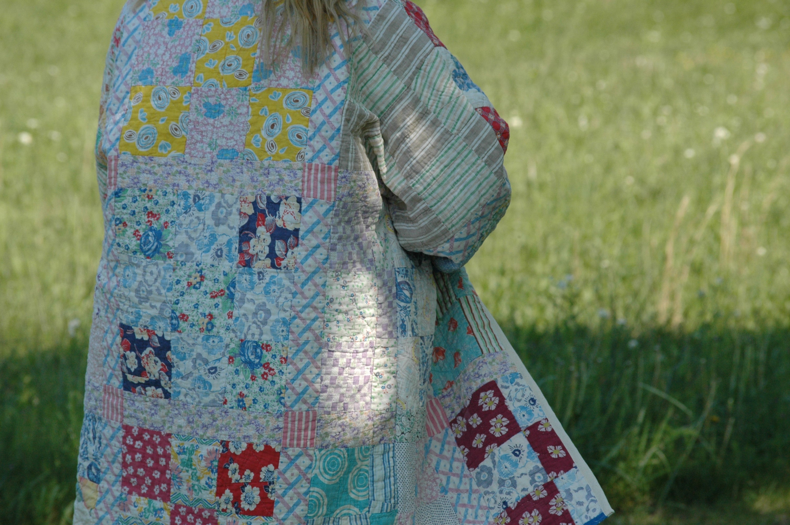 Vintage Nine Patch Quilted Jacket