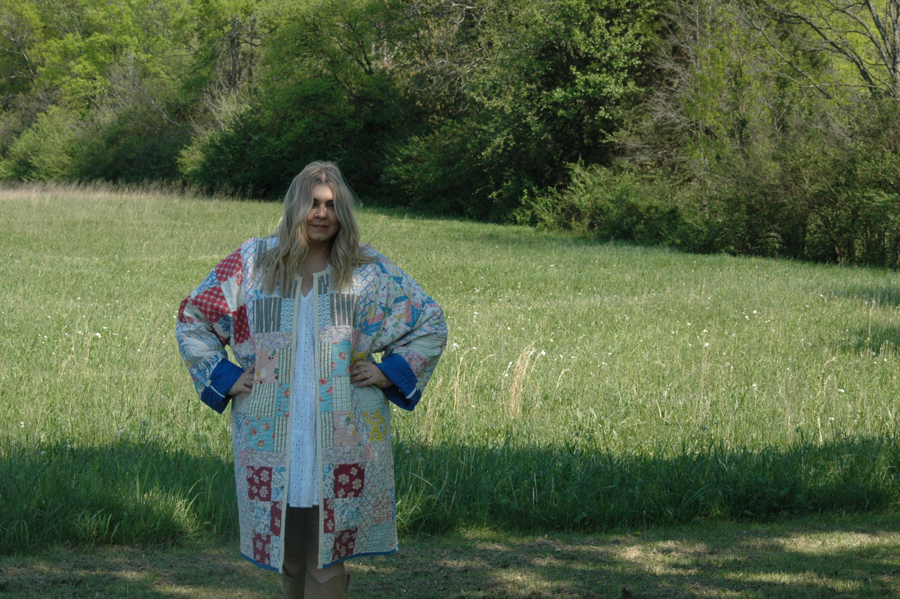Vintage Nine Patch Quilted Jacket