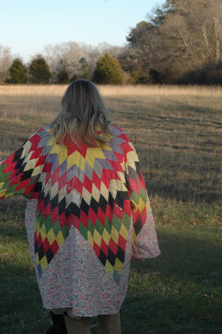 Vintage Lone Star Quilt Jacket
