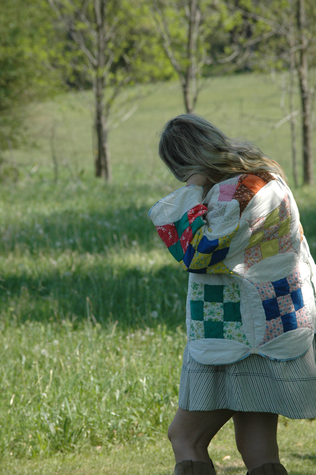 Vintage Glorified Nine Patch Quilted Jacket