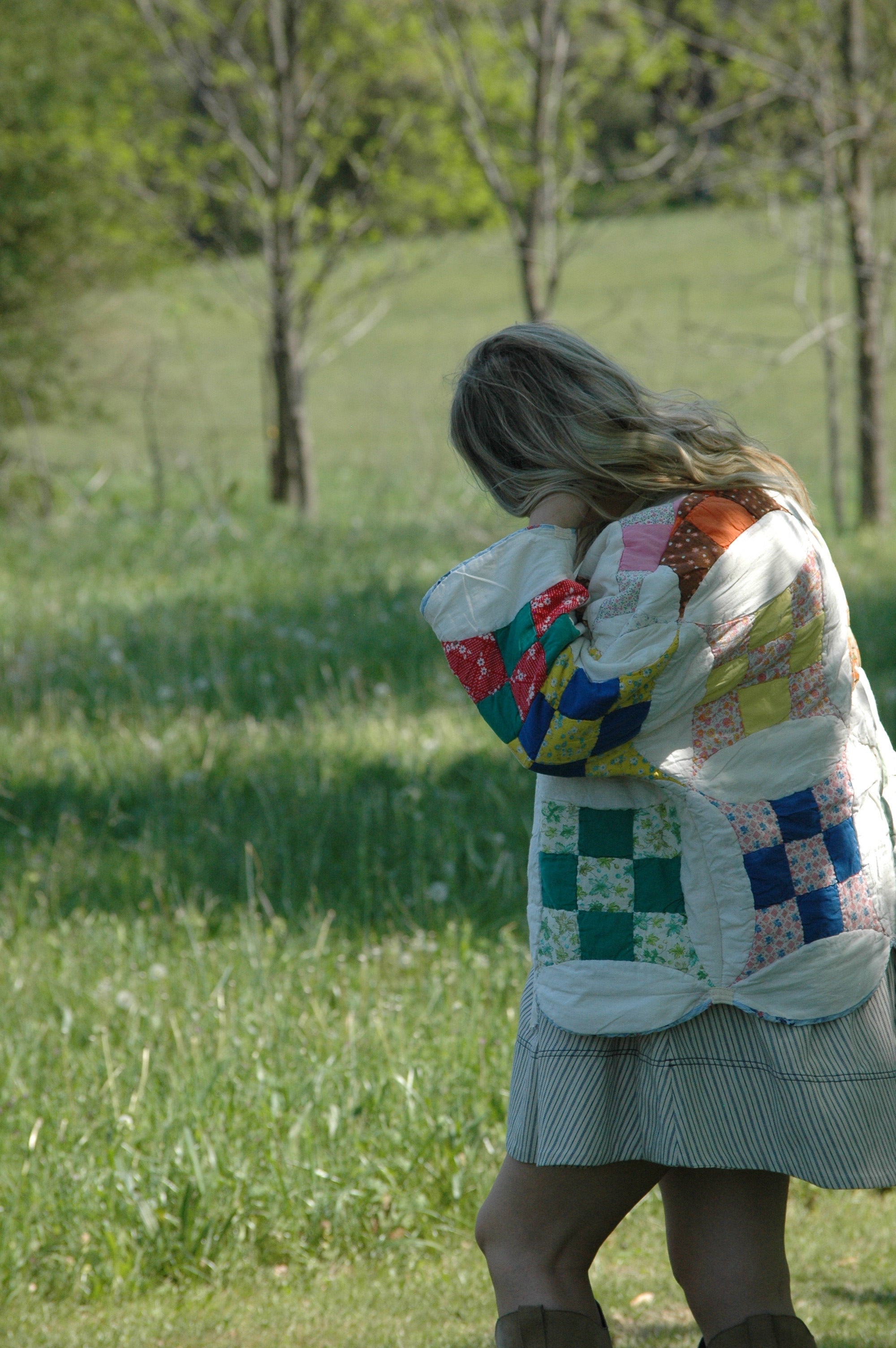 Vintage Glorified Nine Patch Quilted Jacket